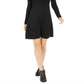 Style & Co Women's Ribbed Sweater Dress Black Size Petite S