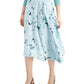 Alfani Women's Print A-Line Skirt Green Size 16