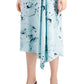 Alfani Women's Print A-Line Skirt Green Size 16
