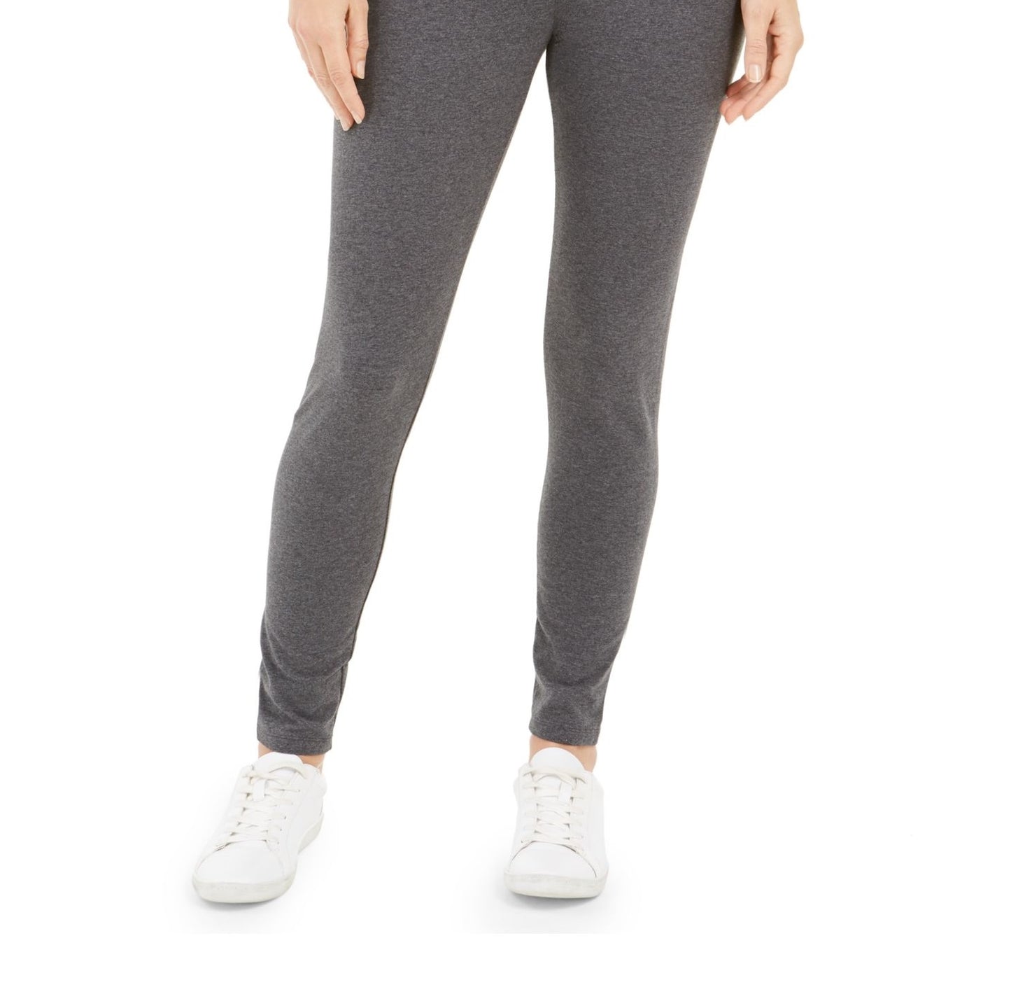 Style & Co Women's High Rise Pull on Active Wear Leggings Gray Size PP