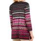 JM Collection Women's Printed Tunic Pink Size Petite Medium