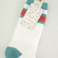 Free People Women's Patterned Cozy Stripe Casual Crew Socks White Size One Size