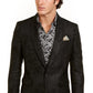 Tallia Orange Men's Slim-Fit Black Textured Tonal Starburst Evening Jacket Black Size 44