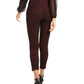 Thalia Sodi Women's Printed Skinny Cropped Trousers Red Size Small