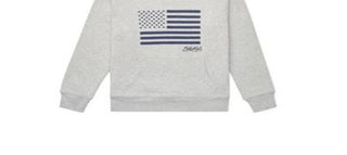 Ralph Lauren Big Boy's Embroidered Terry Cotton Hoodie Gray Size S