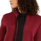 Alfani Women's Eyelash Trim Cardigan Red Size Petite