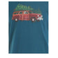 Club Room Men's Woodie Wagon Holiday Party T-Shirt Blue Size Small