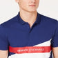 AX Armani Exchange Men's Colorblocked Logo Print Polo Shirt -Navy  Size XXL