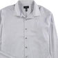 Alfani Men's Circle Geometric Button up Dress Shirt White Size 32-33