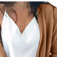 INC International Concepts Women's Pocketed Pocketed Long Sleeve Open Cardigan Sweater Brown Size Small