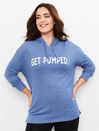 Motherhood Maternity Women's Get Pumped Side Access Nursing Hoodie Red Size S