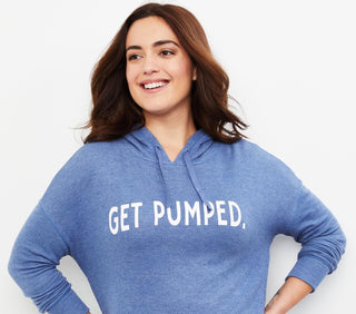 Motherhood Maternity Women's Get Pumped Side Access Nursing Hoodie Red Size S