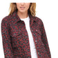 Levi's Women's Leopard Print Jacket Purple Size Medium