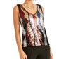 Rachel Roy Women's Veda Sequin Top Pink Size X-Large