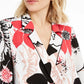 Alfani Women's Printed Surplice Blouse White Size X-Large