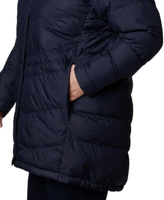 Columbia Women's Plus Faux Fur Trim Hooded Puffer Coat Blue Size 1X