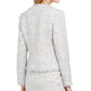 Calvin Klein Women's Open-Front Tweed Jacket Green Size 8