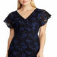 Ralph Lauren Women's Floral Lace Dress Blue Size 6