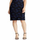 Ralph Lauren Women's Floral Lace Dress Blue Size 6
