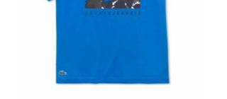 Lacoste Men's Performance Stretch Novak Djokovic Logo Graphic T-Shirt Blue Size XL