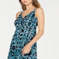 INC International Concepts Women's Ikat Crisscross Ring Dress Bluek Size Petite S