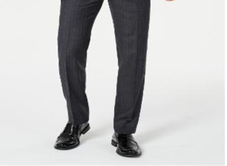 Ralph Lauren Men's Classic Fit UltraFlex Stretch Stripe Suit Pants Gray Size 52X30