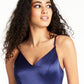 B. Darlin Women's V Neck Satin Gown Blue Size 11/12