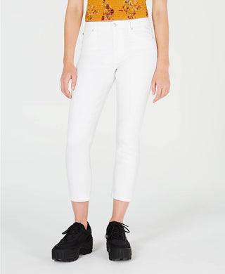 Celebrity Pink Juniors' Cropped Skinny Jeans White Size 5