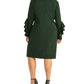 Rachel Roy Women's Trendy Plus Size Ruffled Sheath Dress Green Size 20W