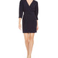 Marella Women's Belted Surplice Dress Navy Size 6