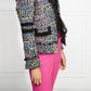 Rachel Zoe Women's Tweed Jacket Multi Size 6