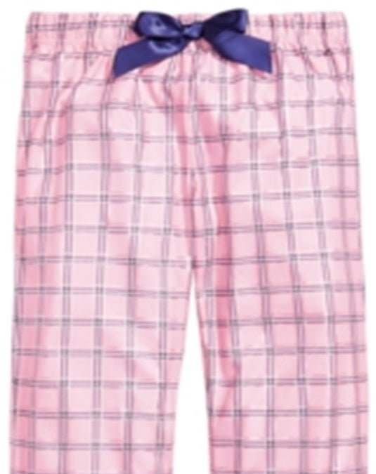 Max & Olivia Little & Big Girl's Plaid Pajama Pants Pink Size M