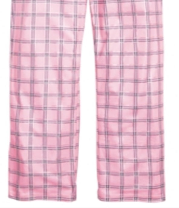 Max & Olivia Little & Big Girl's Plaid Pajama Pants Pink Size M