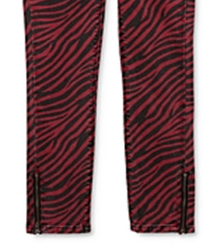 Hudson Girl's Zebra Print Skinny Jeans Black Size 4