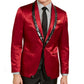 Tallia Men's Satin Sequined Tuxedo Blazer Red Size 38 R
