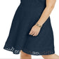 Charter Club Women's Plus Sheath Fit N Flare Lace Dress Blue Size 1X