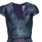 Vince Camuto Women's Belted Floral Print Fit & Flare Dress Blue Size 14