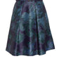 Vince Camuto Women's Belted Floral Print Fit & Flare Dress Blue Size 14