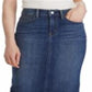 Ralph Lauren Women's Curvy Sculpted Denim Skirt Blue Size 8