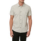 O'Neill Men's Reel Life Short Sleeve Button Down Shirt -Gray Size M