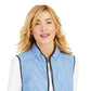 Charter Club Women's Quilted Stand Collar Vest Blue Size Small