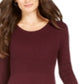 Style & Co Women's Ribbed Sweater Dress Purple Size M
