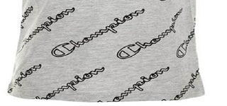 Champion Little Boy's Allover Open Script T-Shirt Gray Size 7