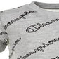 Champion Little Boy's Allover Open Script T-Shirt Gray Size 4