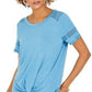 Style & Co Women's Lace Inset Top Purple Size X-Small