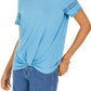 Style & Co Women's Lace Inset Top Purple Size X-Small