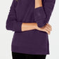 Karen Scott Women's Textured Stripe Sweater Purple Size XX-Large