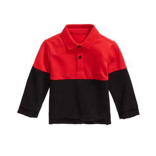 First Impressions Baby Boys Colorblocked Collared Shirt  Red Size 3-6MOS