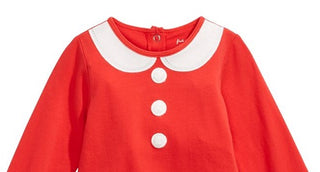 First Impressions Baby Girl's Mrs Claus Bodysuit Red Size 0-3