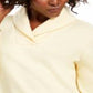 Karen Scott Women's Sport Shawl Collar Fleece Pullover Yellow Size Small